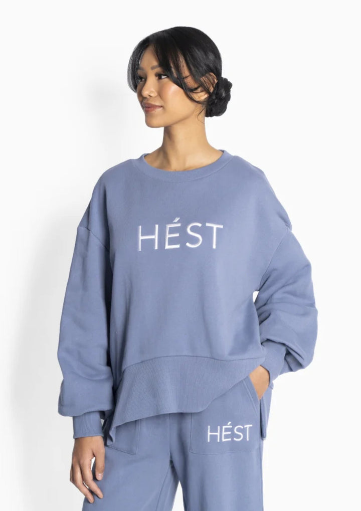 Hést - JILLI Sweat Shirt - Faded Denim