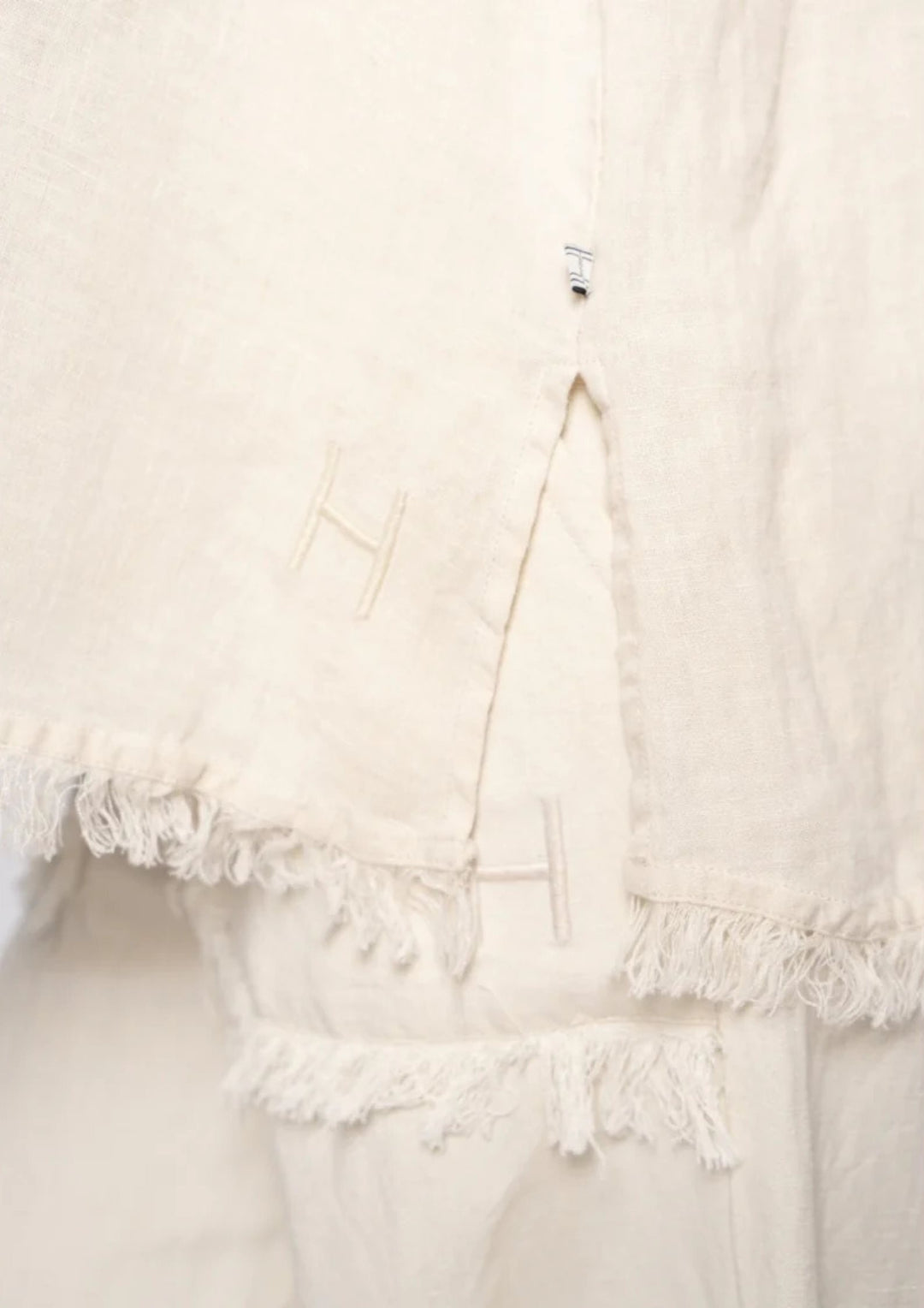 HEST - Lila Linen Top - Summer Sand