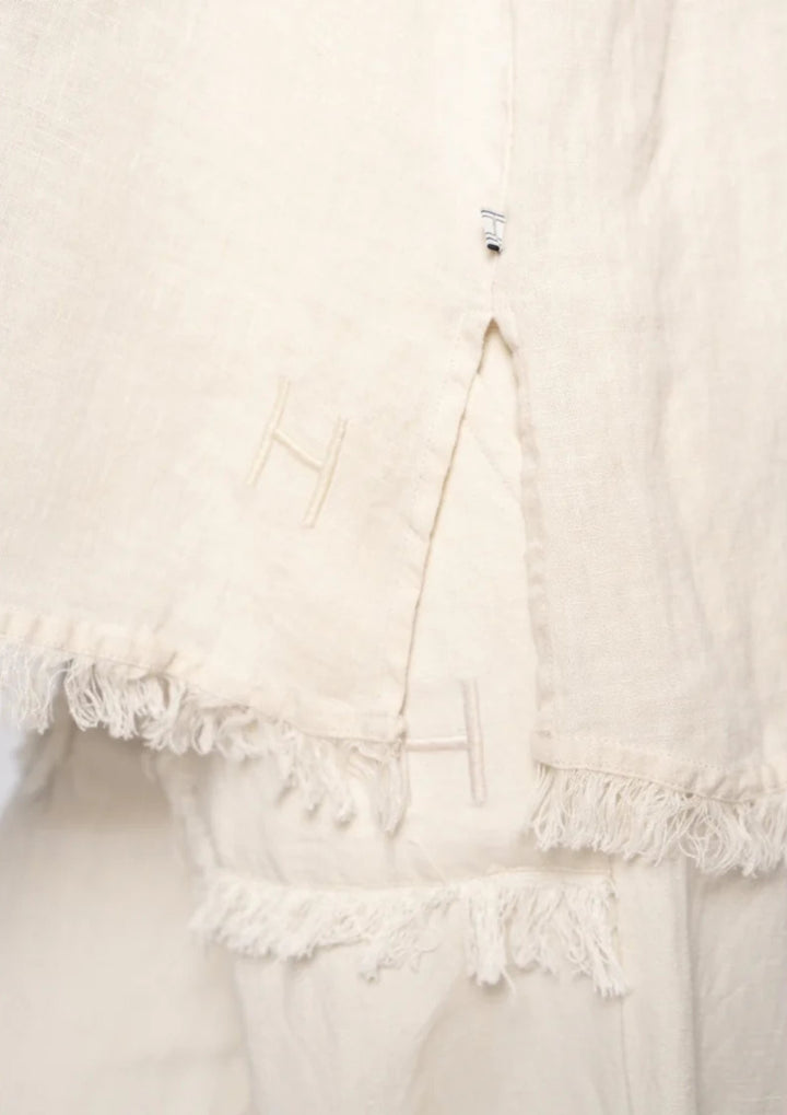 HEST - Lila Linen Top - Summer Sand
