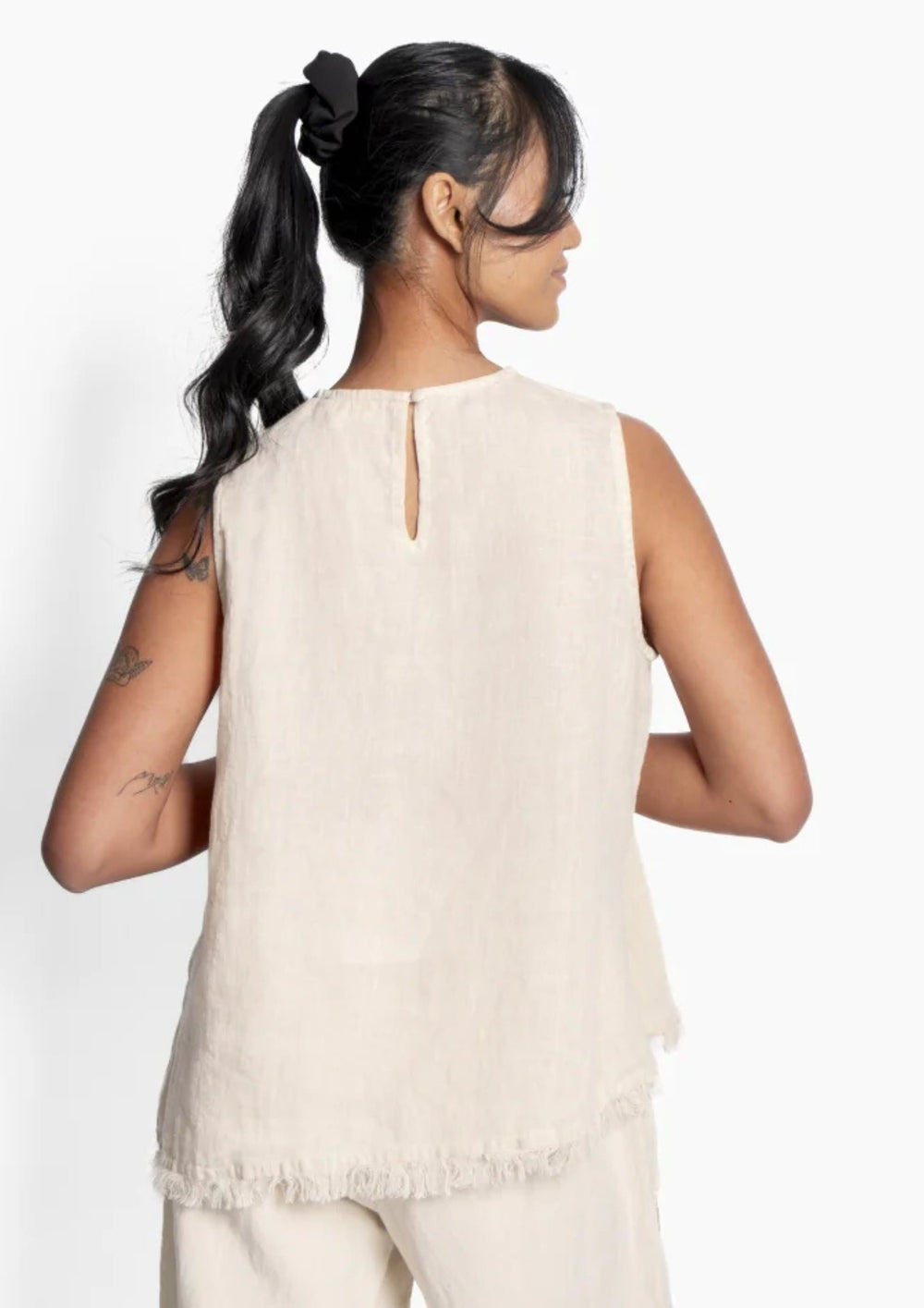 HEST - Lila Linen Top - Summer Sand