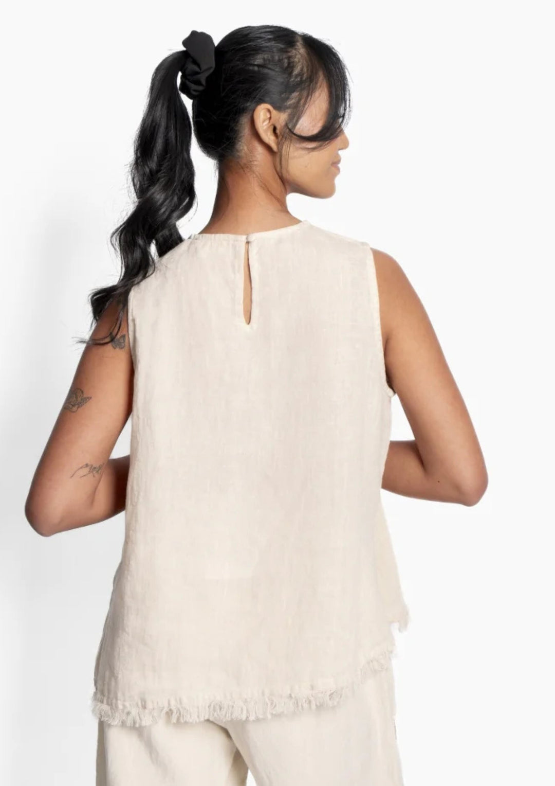 HEST - Lila Linen Top - Summer Sand