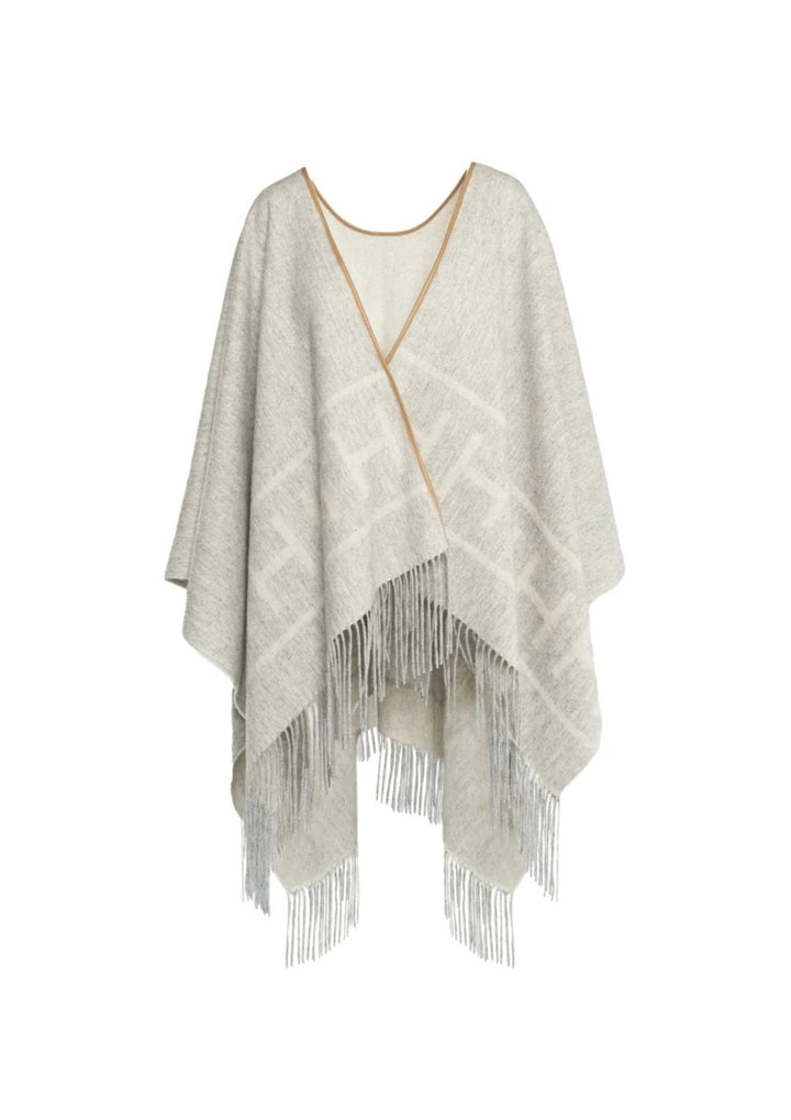 HEST - Shawl - Poncho - Grey - Onesize