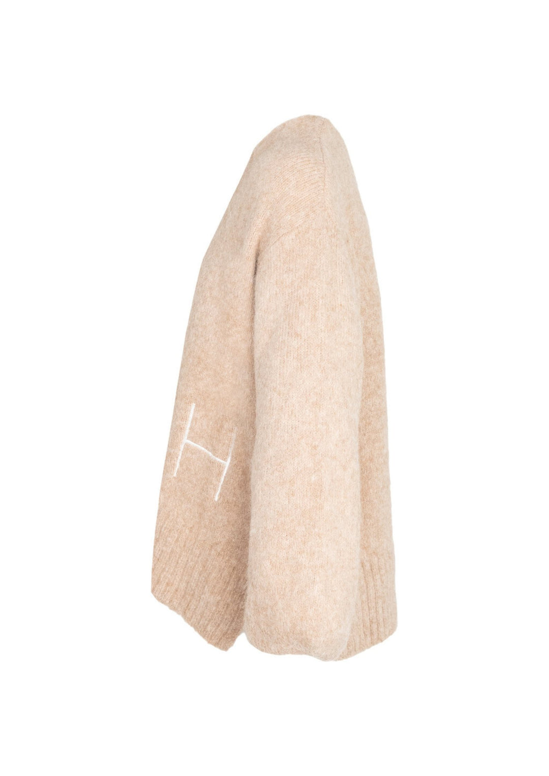 HEST - SOFIE V-NECK Sweater - Beige