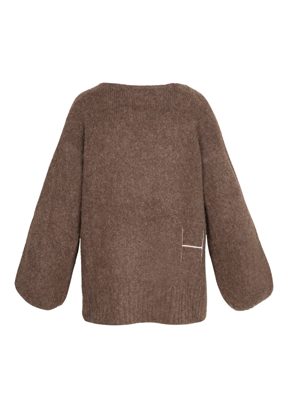 HEST - SOFIE V-Neck Sweater - Brown