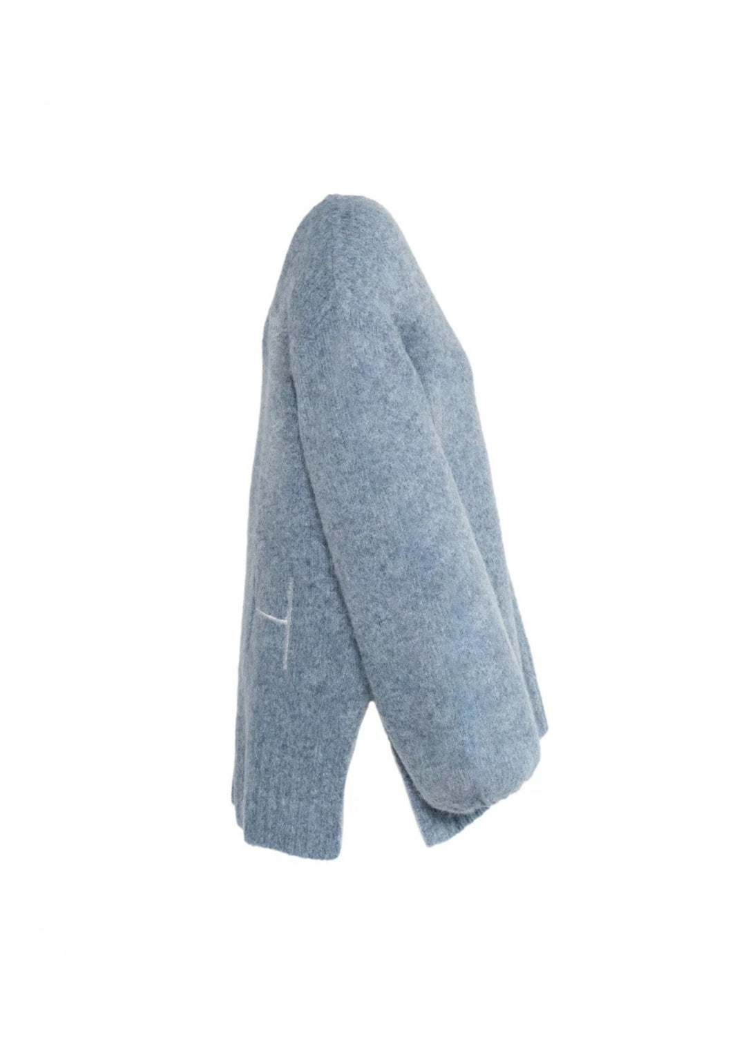 HEST - Sofie V-neck Sweater - Faded Denim