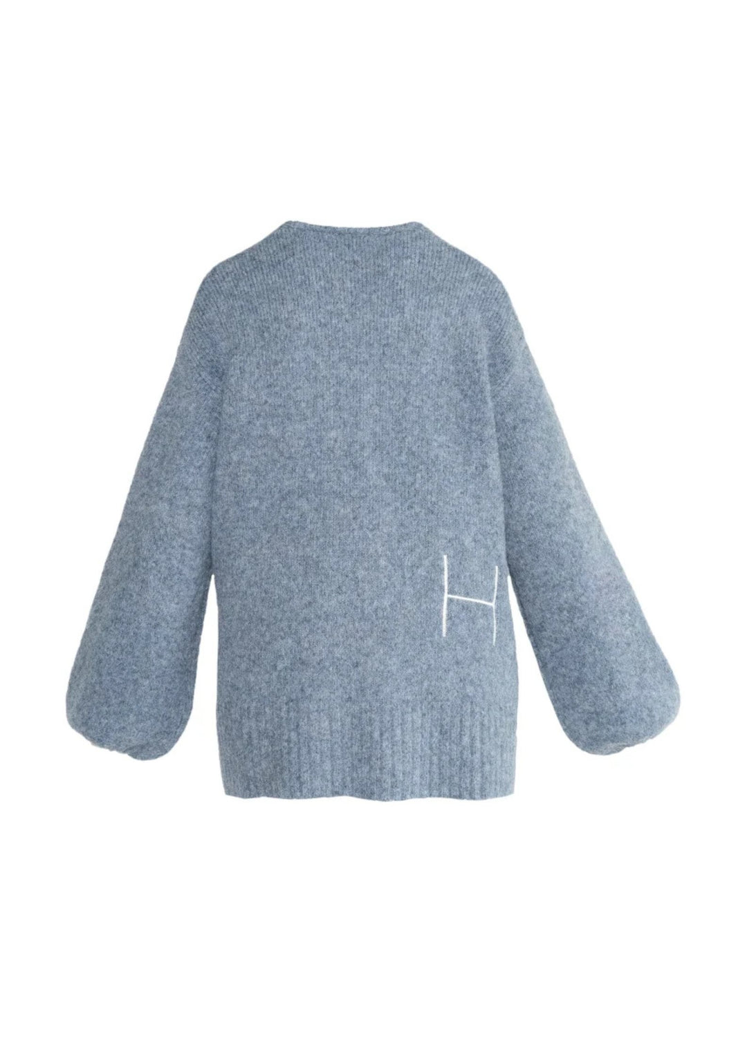 HEST - Sofie V-neck Sweater - Faded Denim