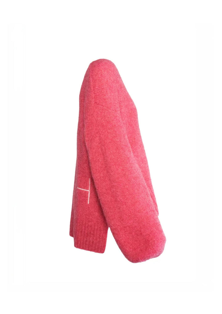 HEST - Sofie V-neck Sweater - Rose Smoke