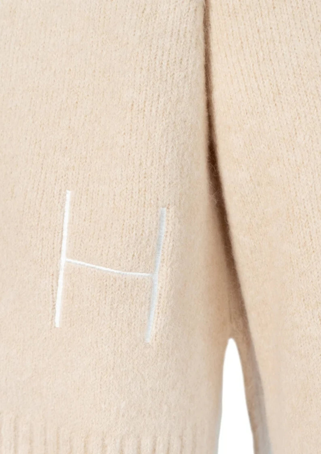 HEST - Sofie V-neck Sweater - Summer Sand