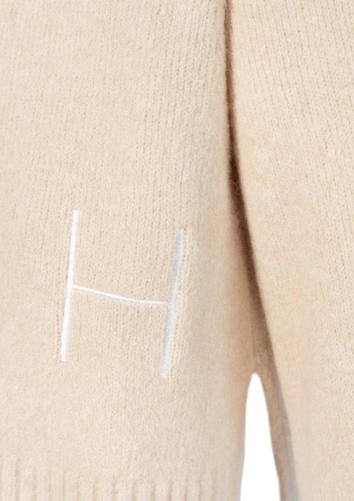 HEST - Sofie V-neck Sweater - Summer Sand
