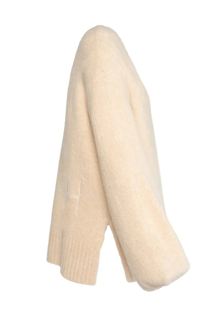 HEST - Sofie V-neck Sweater - Summer Sand