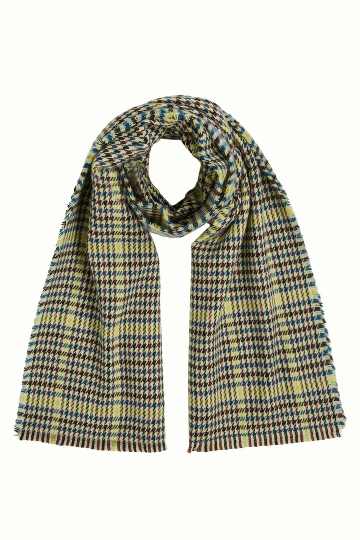 King Louie - Houndstooth Halstørklæde - Spruced Green - ONESIZE