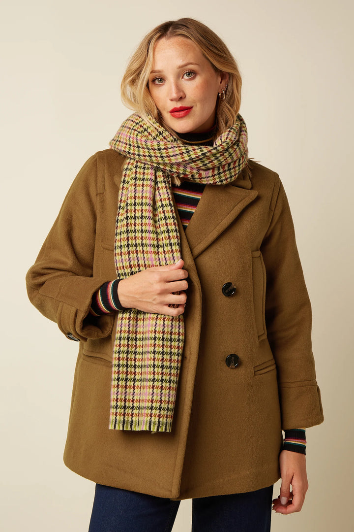 King Louie - Houndstooth Halstørklæde - Spicy Brown - ONESIZE