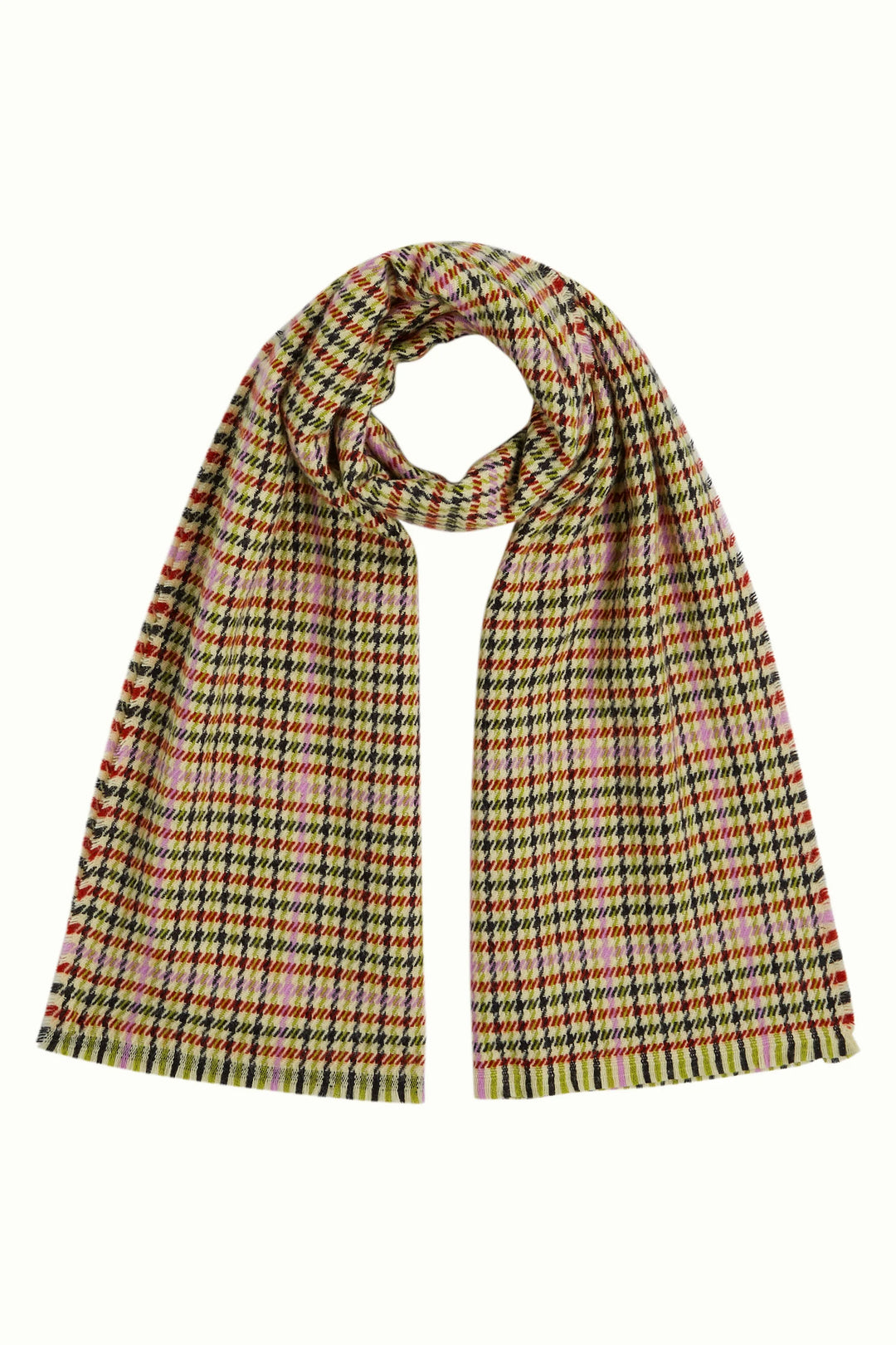 King Louie - Houndstooth Halstørklæde - Spicy Brown - ONESIZE
