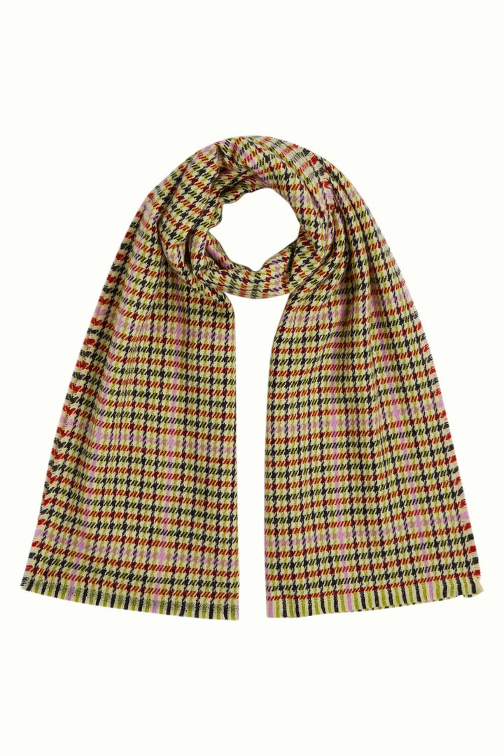 King Louie - Houndstooth Halstørklæde - Spicy Brown - ONESIZE