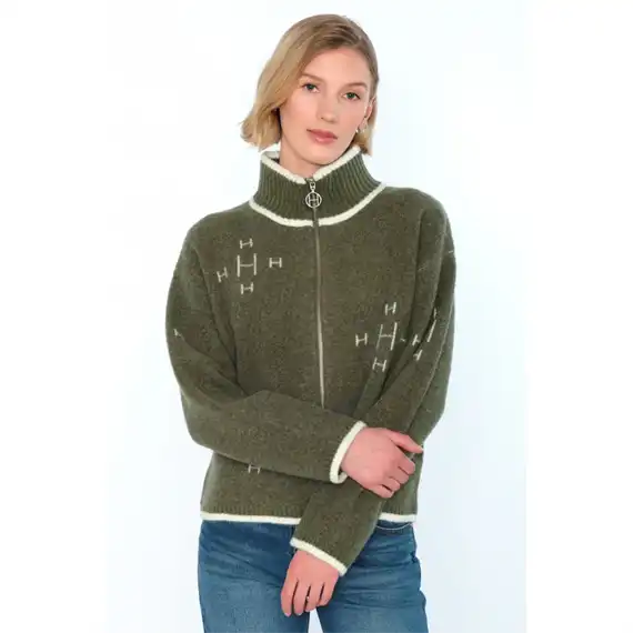Hest - Iben Zip Jakke - Winter Moss