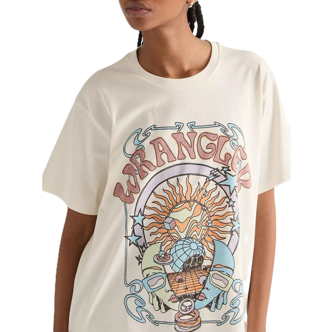 Wrangler - Girlfriend t-shirt - worn white