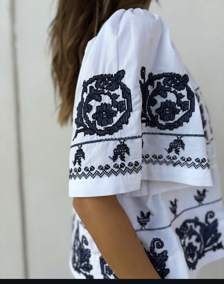 Gossia - AnnimiGO - Bluse - White/black