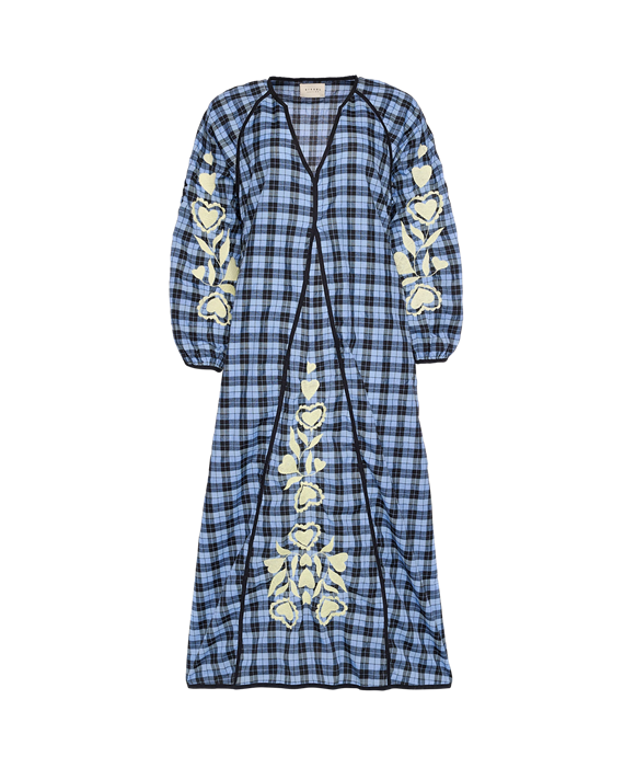 Sissel Edelbo - Fran Kjole - Blue Checks - Onesize