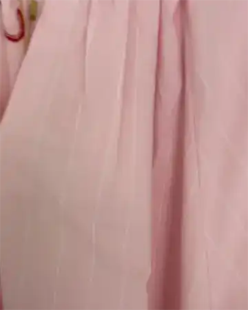 Wauw - Cherry dress - Light pink stripe
