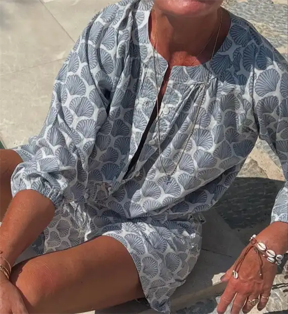 Wauw - Skall bluse - Seashell