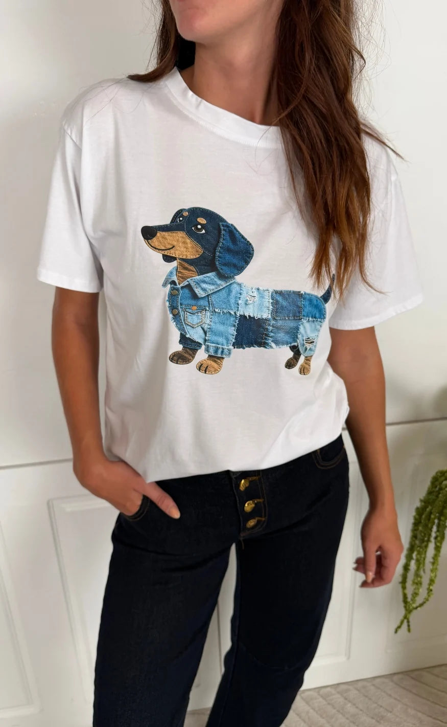 Marta - Inge Dog Tee - White