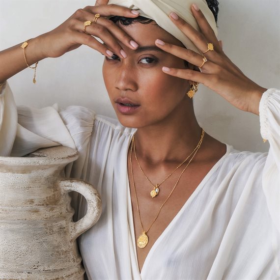 Ananda Soul - Inner Knowing - Halskæde - Guld - Moonstone/White