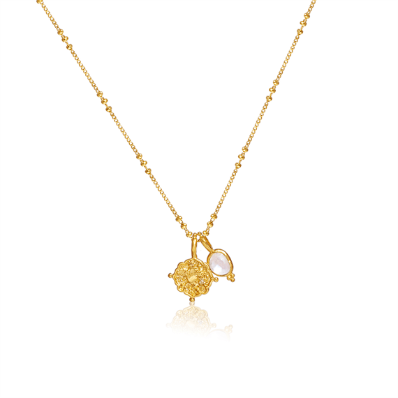 Ananda Soul - Inner Knowing - Halskæde - Guld - Moonstone/White