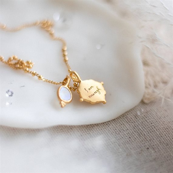 Ananda Soul - Inner Knowing - Halskæde - Guld - Moonstone/White