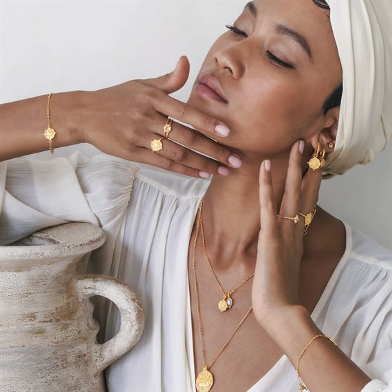 Ananda Soul - Inner Knowing - Halskæde - Guld - Moonstone/White