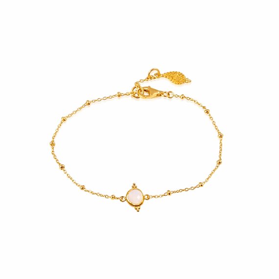 Ananda Soul - Intuitive Wisdom - Armbånd - Guld - Rainbow/Moonstone