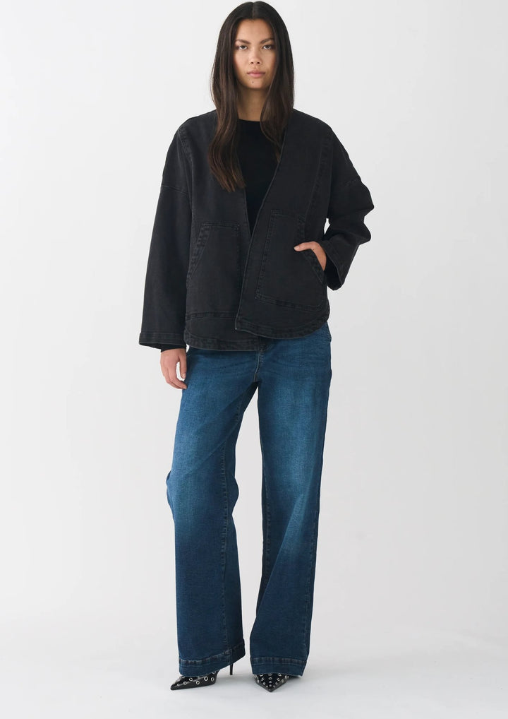 IVY - Augusta Denim Jakke - Wash Faded Black