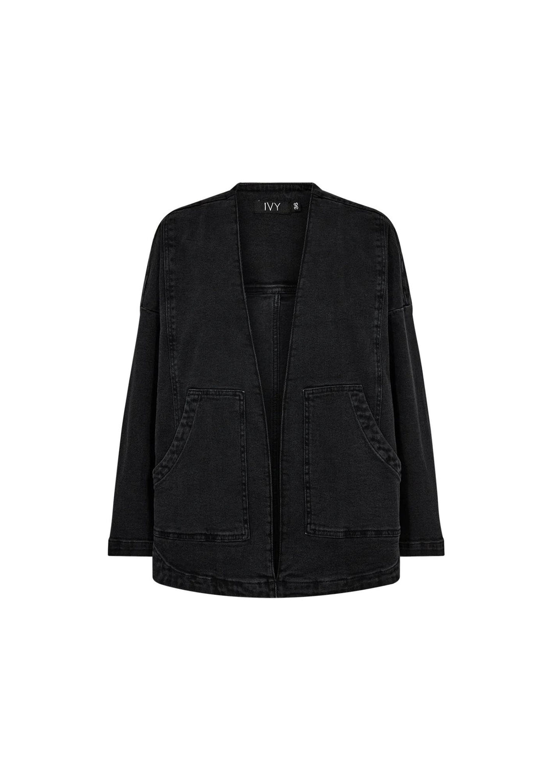 IVY - Augusta Denim Jakke - Wash Faded Black