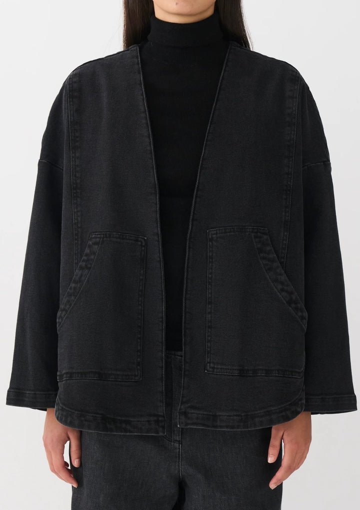 IVY - Augusta Denim Jakke - Wash Faded Black