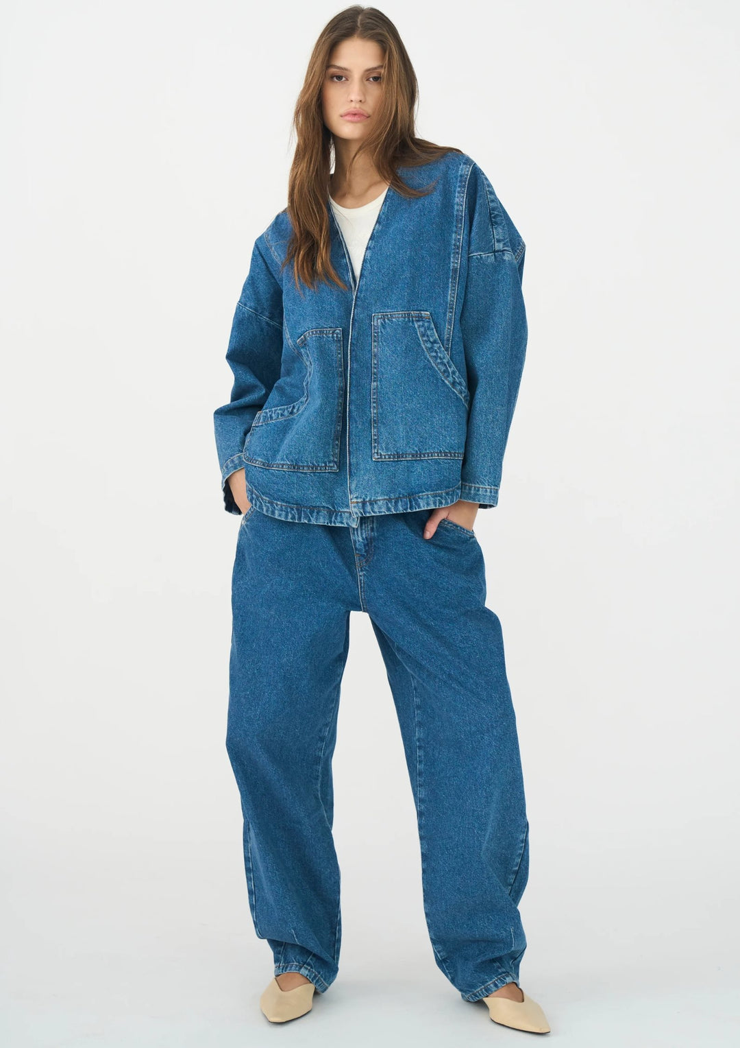 Ivy - Augusta Denim Jakke - Wash Jaca