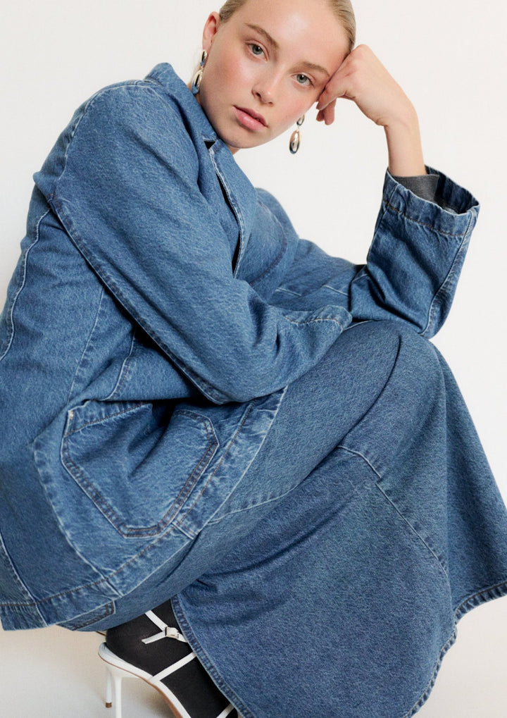IVY - Brooke Boxy Blazer - Denim Wash