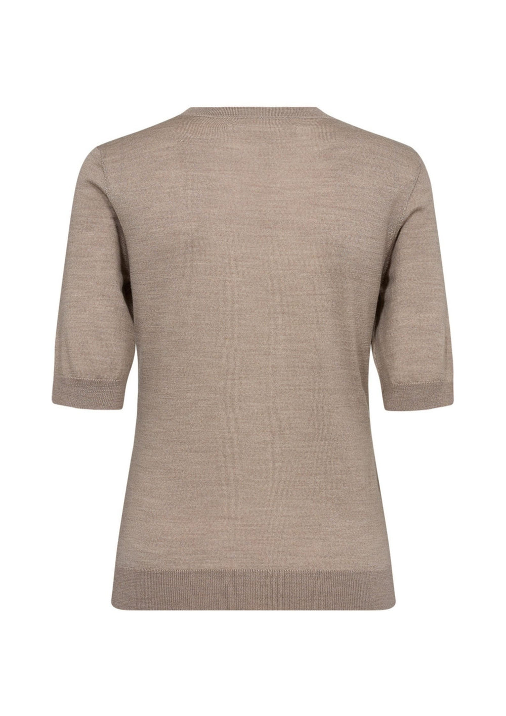 Ivy - Essex SS O-neck Strik - Beige Melange