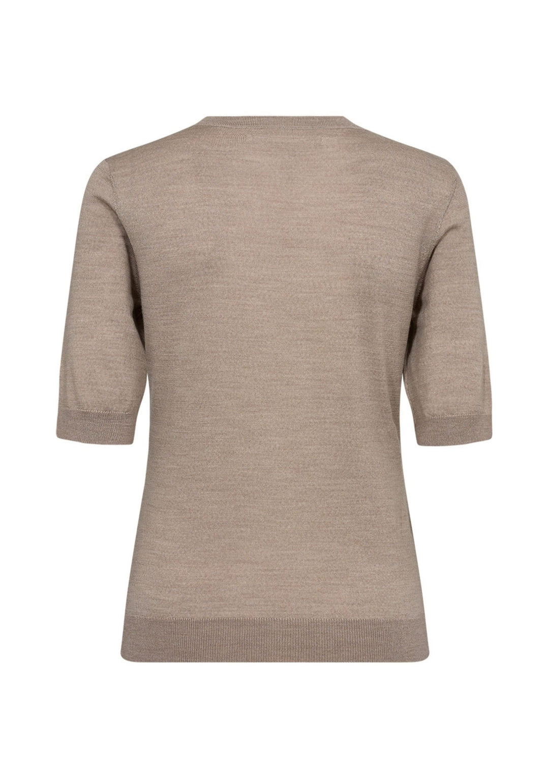 Ivy - Essex SS O-neck Strik - Beige Melange