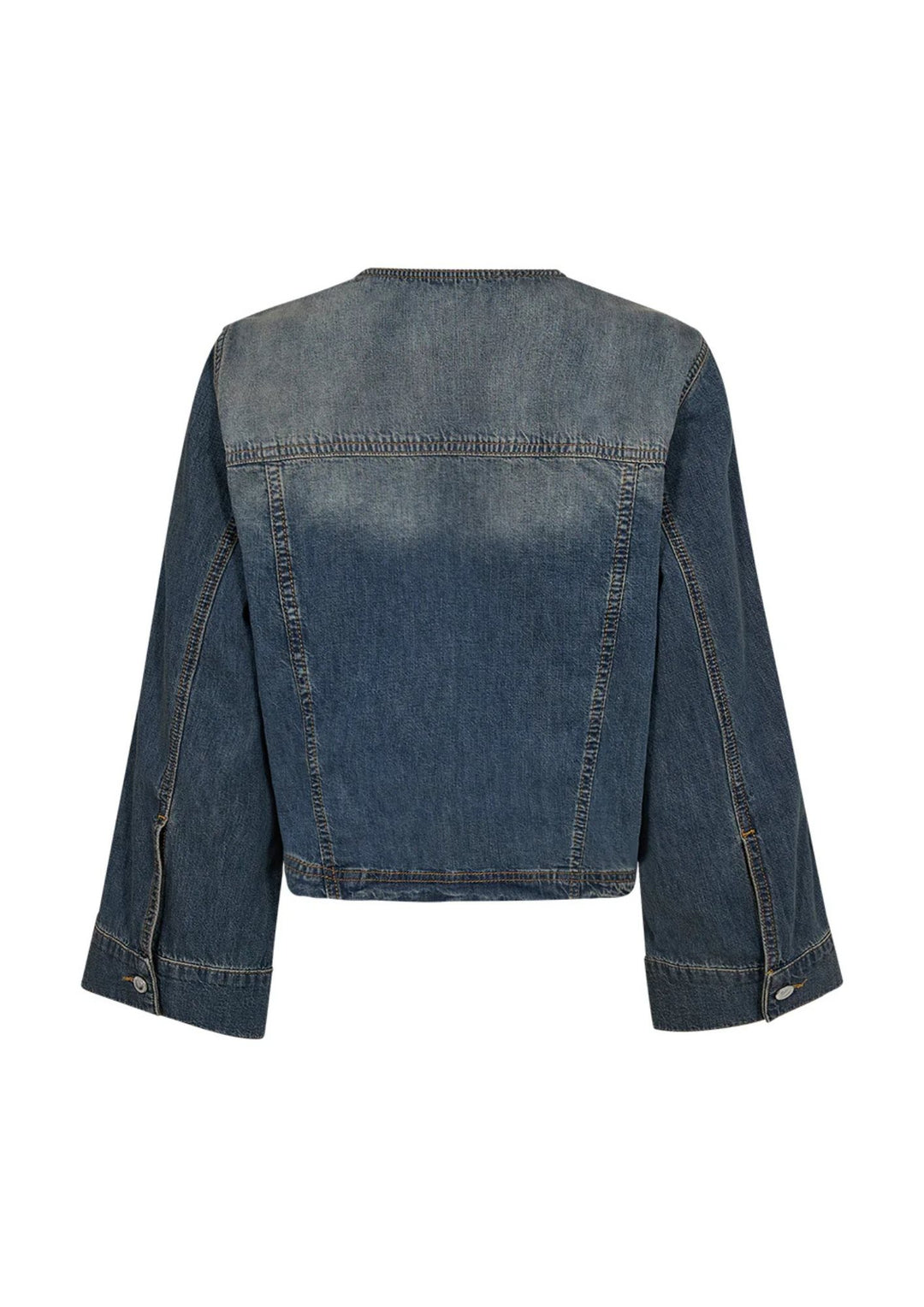 IVY - Jazz Cropped Denim Jakke Wash Melilla - Denim Blue
