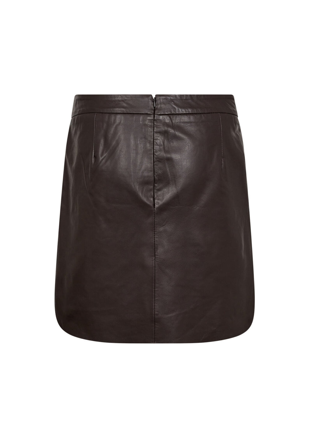 Ivy - Kylie Leather Mini Nederdel - Expresso Brown