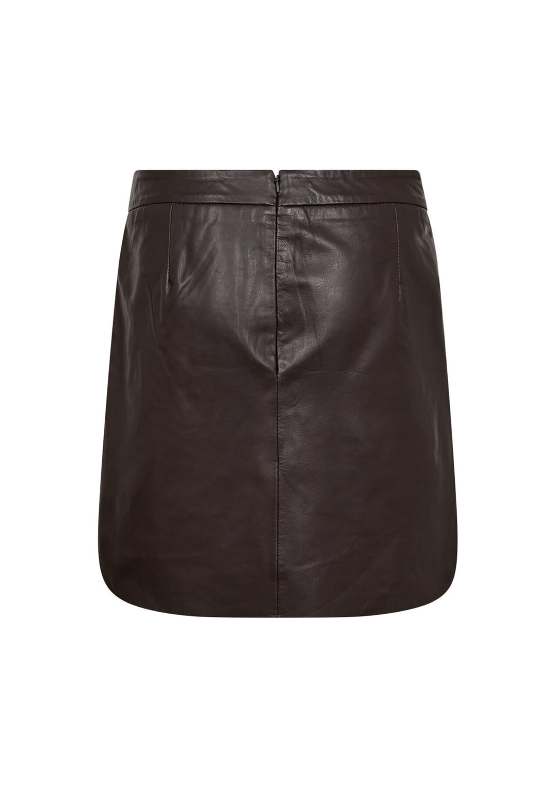 Ivy - Kylie Leather Mini Nederdel - Expresso Brown