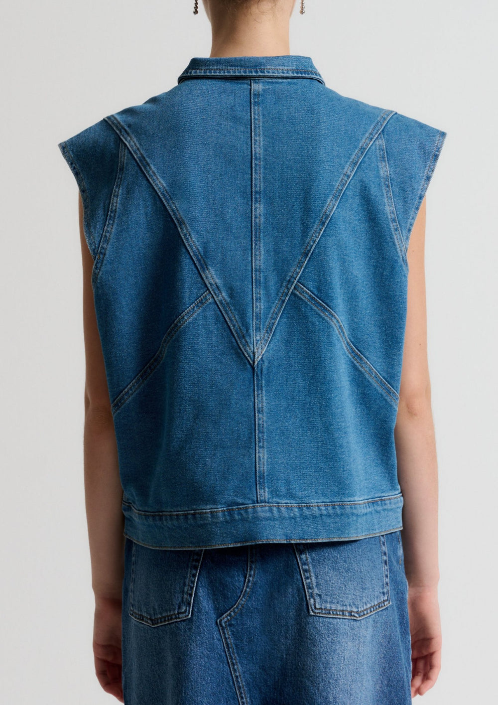 Ivy - Lulu Vest - Wash Vigo - Denim Blue