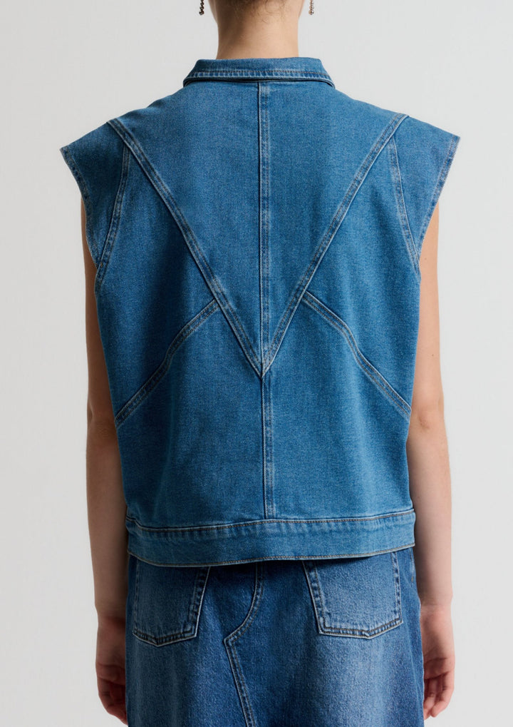Ivy - Lulu Vest - Wash Vigo - Denim Blue