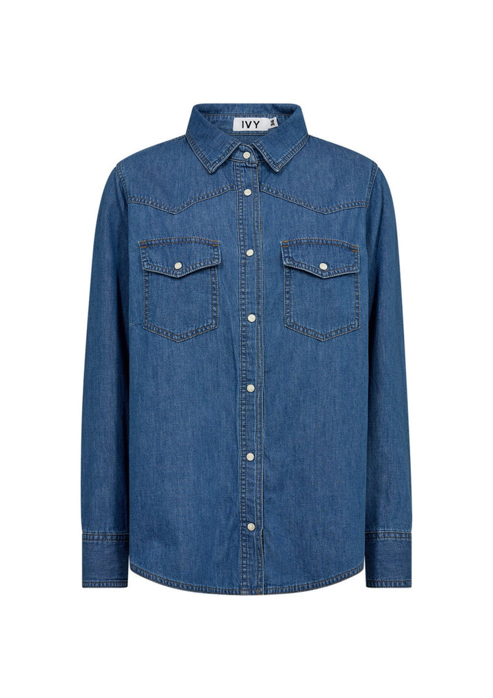 Ivy - Matti LsLinen Shirt - Stone Beige