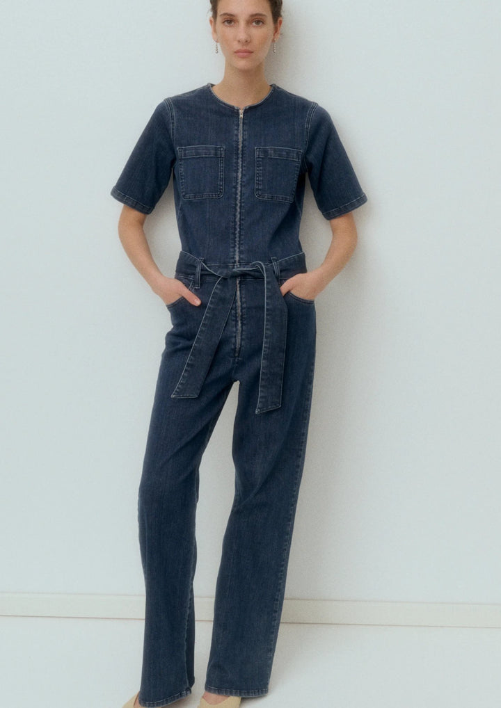 IVY - New Lavina SS Jumpsuit - Wash Tenerife - Denim Blue