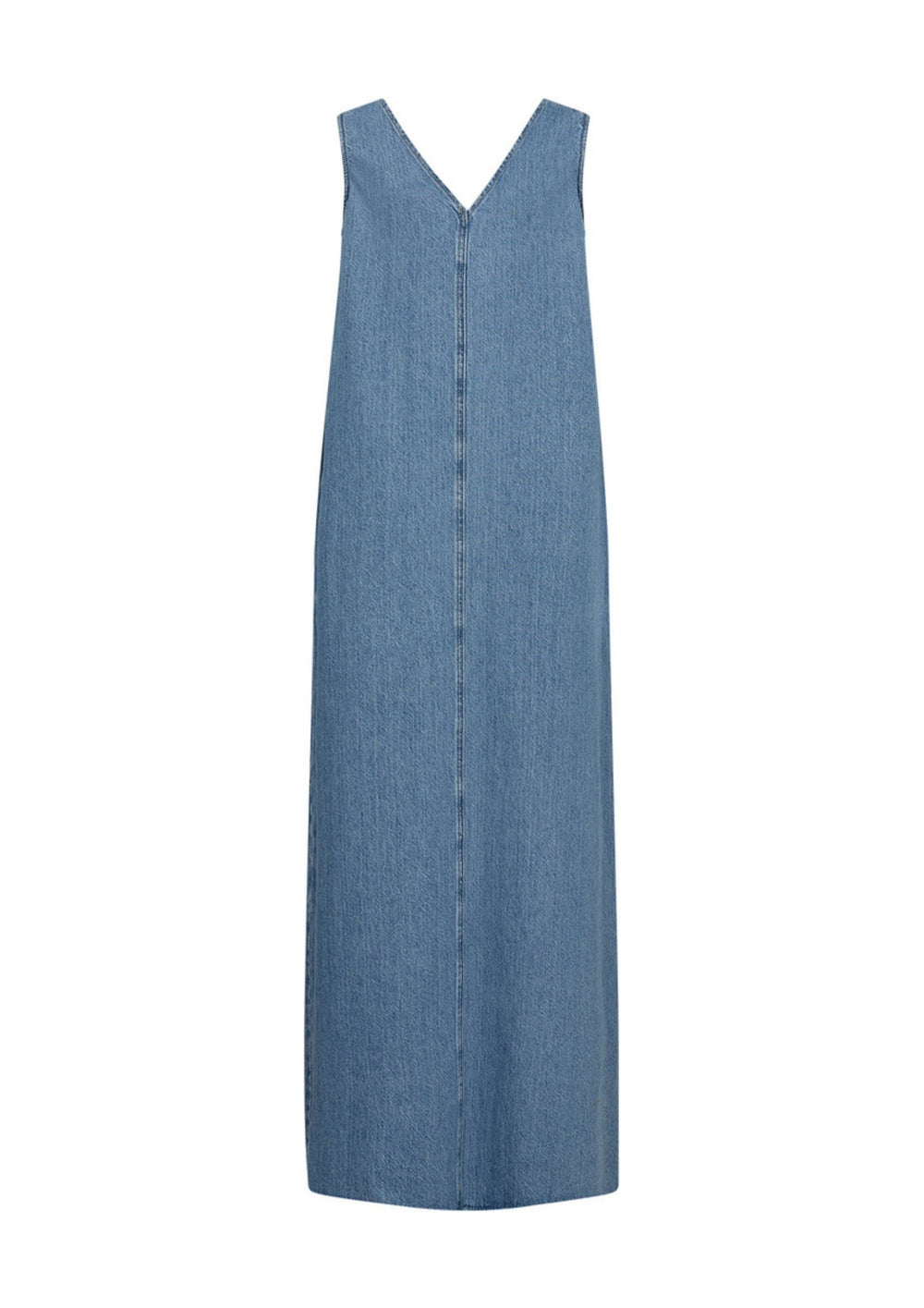 IVY - Uta Distressed Maxi Dress - Wash Mid Blue