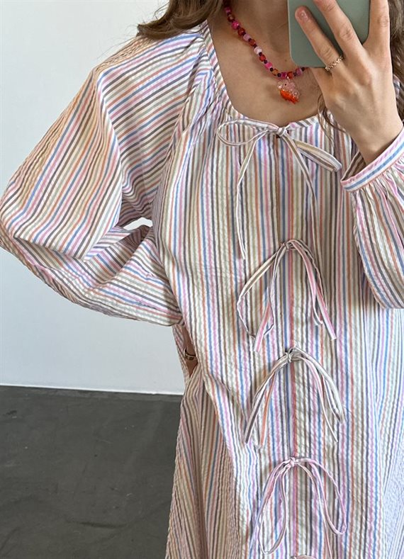 Sissel Edelbo - Stinne Kjole - Multi Stripes - Onesize