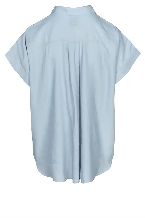 Luxzuz - Jardine Bluse - Brunnera Blue