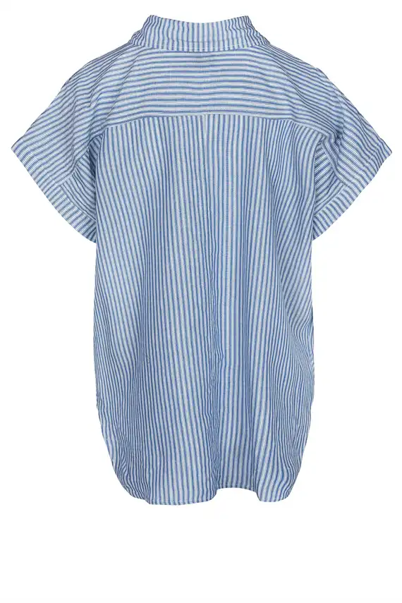 Luxzuz - Jardine Blouse - Baja Blue