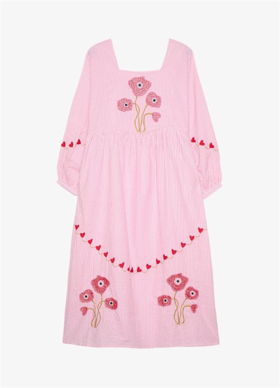 Sissel Edelbo - Wenke Kjole - Pink Stripes - Onesize