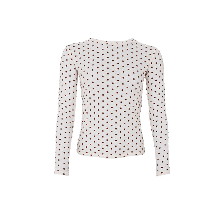 Black Colour - Jennie prikket mesh bluse - Cream
